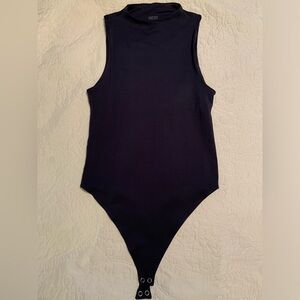 Girlfriend Collective navy blue bodysuit